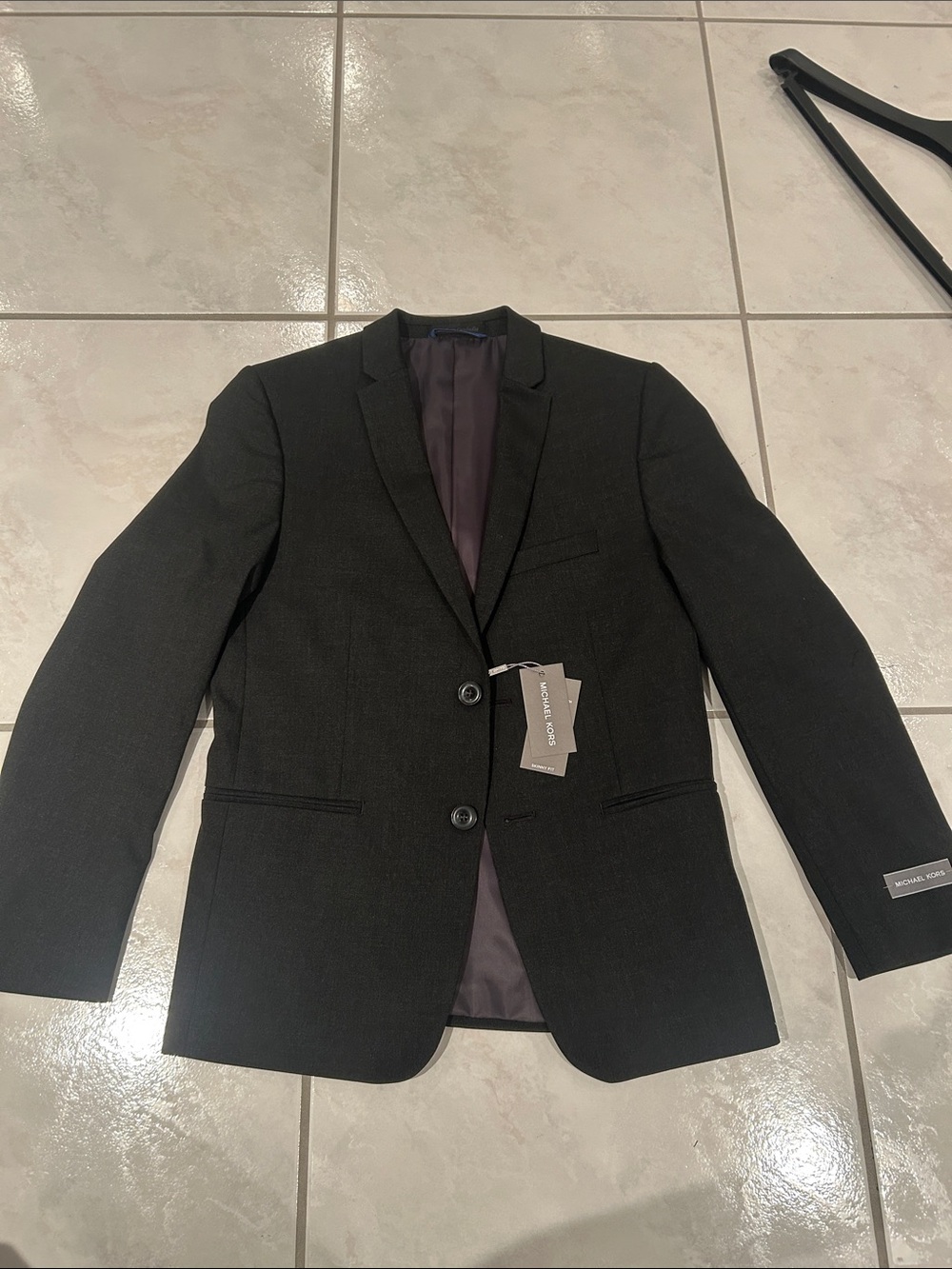 Michael Kors Men's Black Two-Button Sport Coat Blazer